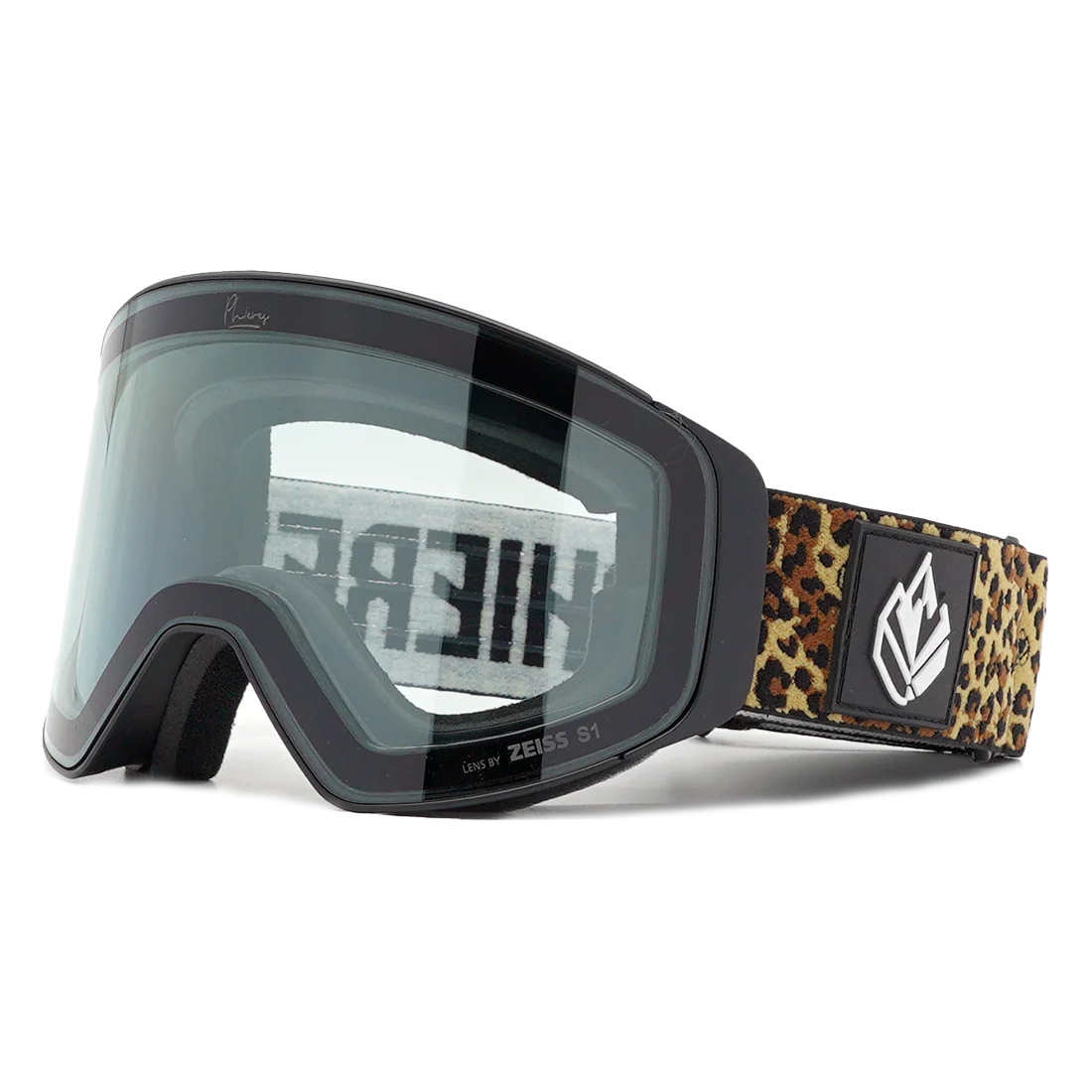 PHIERES PH-12sixty Black Leo Gold Goggle