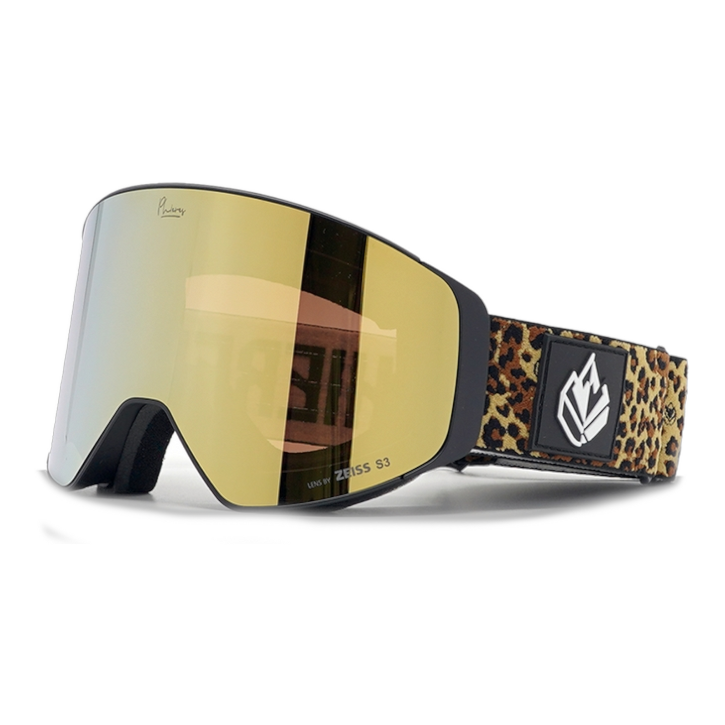 PHIERES PH-12sixty Black Leo Gold Goggle